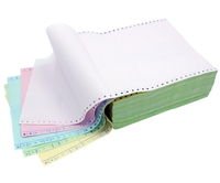 Papier thermique continu 3 plis sans carbone, haute luminosité, blanc, pour usage commercial et bureautique
