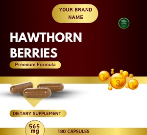 Cápsulas de extracto de bayas de espino de servicio OEM de etiqueta privada al precio más bajo - Product Image 2