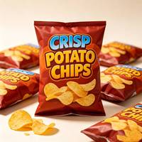 Sachet Doypack à Fermeture Zip Refermable Personnalisé en Feuille Alimentaire Haute Barrière Anti-Oxygène pour Chips et Snacks