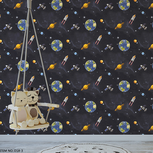 <span class=keywords><strong>Papel</strong></span> Tapiz de <span class=keywords><strong>Vinilo</strong></span> con Diseño de Universo Amplio para Dormitorio de Niños, <span class=keywords><strong>Papel</strong></span> Tapiz <span class=keywords><strong>Infantil</strong></span> - Product Image 1