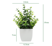 Décoration d'intérieur, plantes artificielles en plastique, verdure pour le bureau, le salon, la chambre à coucher, décorations de Noël, du Nouvel An, bureau
