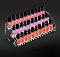 Présentoir moderne en acrylique 3 étapes 4mm poli écologique et résistant à l'eau, organisateur de présentoir démontable pour fête de mariage pour étagères