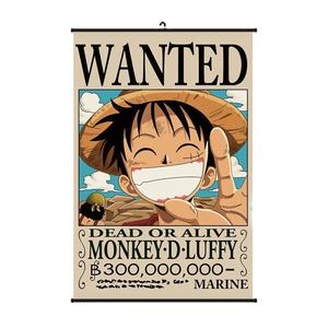 Affiches Murales en Tissu Suspendu, 60x90cm, 40x60cm, Image Défilement Japon Anime <span class=keywords><strong>One</strong></span> Pieces Wanted <span class=keywords><strong>Luffy</strong></span> Zoro - Product Image 2
