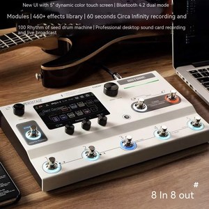 Hotone Ampero II Processeur d'effets multi-usages pour scène avec enregistrement en boucle et machine à rythmes intégrée pour guitare basse - Product Image 4