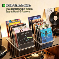 Transparante Acryl CD/DVD Opbergrek, Desktop Multi-Slot Disc Organizer Houder Stand voor Muziekcollectie, Game Jewel Cases Display