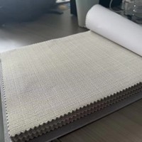 Tissu ignifuge et imperméable en polyester 100% multicolore, enduit blanc, tissé, épais, 300g/m², 110 pouces de large, pour aménagement intérieur