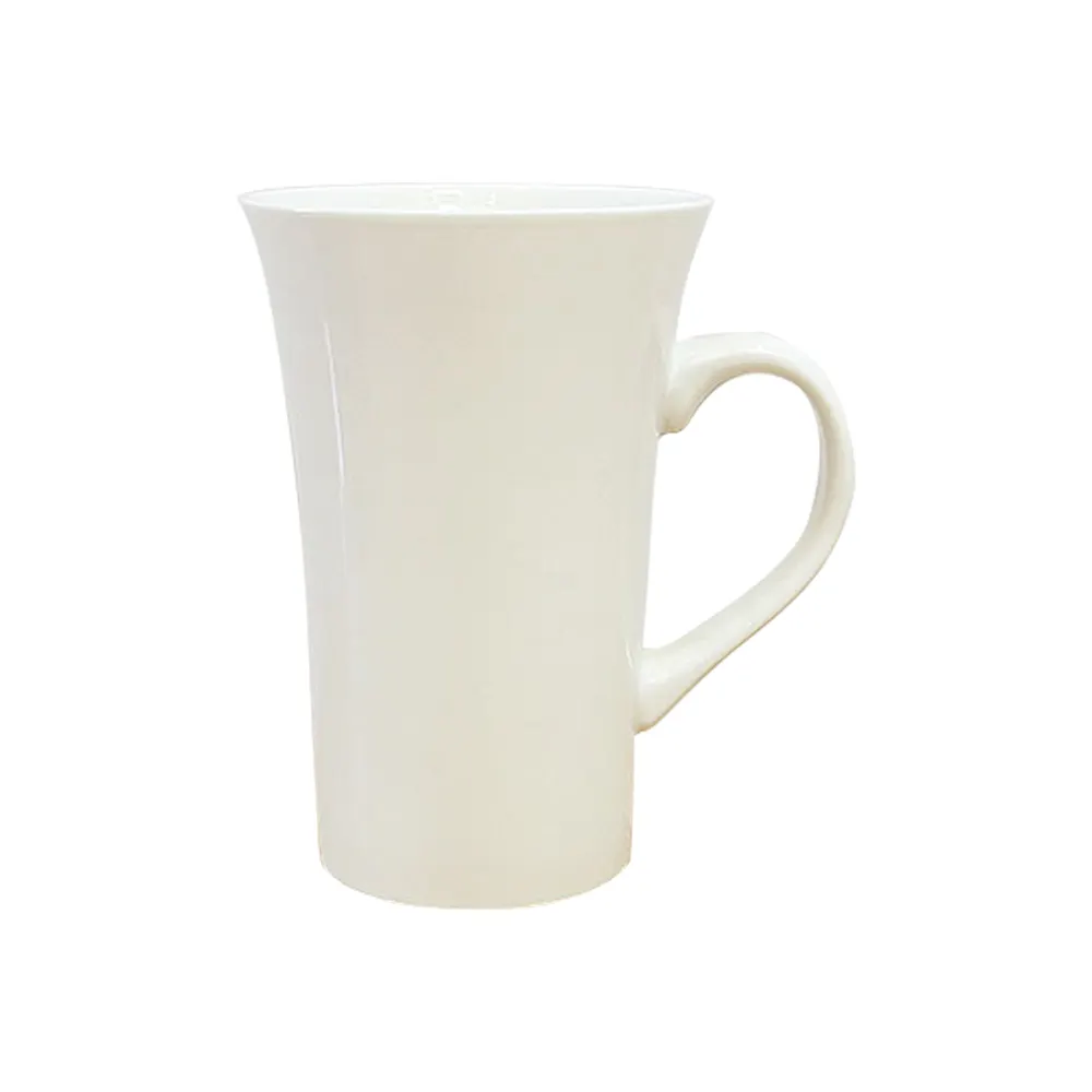 Tasse à café en céramique blanche, Logo personnalisé OEM écologique, prix d'usine, ml