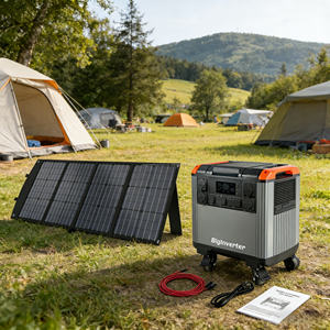 Inversor BIGINVERTER de 4KW 4KWH para uso doméstico, respaldo de energía para villas, patios traseros y cortes de energía en el hogar, con batería LiFePO4. - Product Image 4