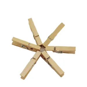 Fermagli per bucato mollette in legno con clip in legno con molla