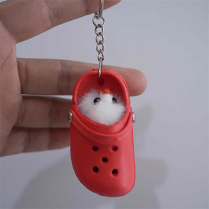 กระเป๋าเป้สะพายหลังลายการ์ตูนทำจากยางพีวีซีนิ่มพวงกุญแจตุ๊กตาไดโนเสาร์ผลไม้แบบยืดหดได้จี้ห้อยกระเป๋านักเรียน - Product Image 6