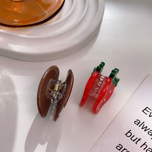 DOWELL venta al por mayor acetato Mini tamaño francés Vintage Floral Side Clip Base flecos elegante peluca Clip trenza pelo garra Clip - Product Image 3