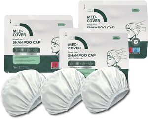 หมวกสระผมแบบใช้แล้วทิ้ง MED-COVER รุ่น MC0030 ไม่ต้องล้างออก ผสมว่านหางจระเข้และดอกคาโมมายล์ สำหรับดูแลเส้นผมผู้ป่วยในโรงพยาบาล - Product Image 2