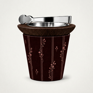 Magnifique brûleur d'encens botanique avec bol en acier inoxydable et motif décoratif de jardin pour la combustion traditionnelle d'encens - Product Image 1