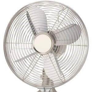 Ventilador de Mesa Eléctrico Metálico Ecológico de Bajo Ruido, Control Mecánico, Portátil, Oscilante, Flujo de Aire de Alta Velocidad, Tipo Caja, para el Hogar - Product Image 1