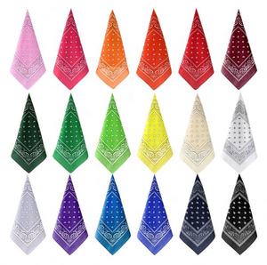 Wholesale Low Moq 100% Cotton Reusable Screen Printed <b>Bandana</b> - Product Image 4