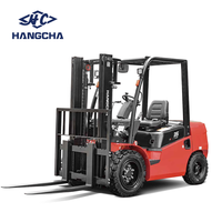 Forklift Diesel 3.5 Ton Hangcha, Ekspor Langsung Pabrik, Tinggi Angkat 2700-6500 mm, Forklift Internal Combustion untuk Dijual