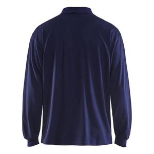 BLAKLADER - 337417268900L Polo de manga larga resistente al fuego Azul marino-EAN 7330509399798 ROPA DE TRABAJO RESISTENTE A LLAMAS - Product Image 3
