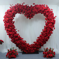 Arrangement floral exclusif Type de corne arc fleur scène cadre floral toile de fond arc de mariage décoration de mariage arc de souffle de bébé