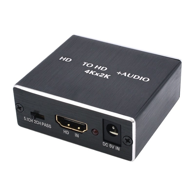 HDTV  Compatible Audio Extractor Toslink Splitter & 3.5mm 4K X 2K Audio Splitter Converter for PS4 TV DV
