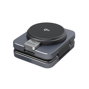 Sạc không dây 3 trong 1 gấp gọn QI2 15W cho iPhone, <span class=keywords><strong>Apple</strong></span> <span class=keywords><strong>Watch</strong></span>, AirPods |   Giá đỡ bàn du lịch có thanh kim loại có thể thu vào - Product Image 3