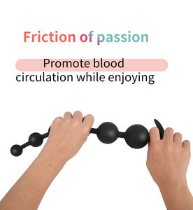 シリコン製 アナルビーズ フレキシブル アナルチェーン セックストイ サイズ違い 前立腺マッサージ トレーナー アナルプラグ 男女兼用 大人のおもちゃ - Product Image 5