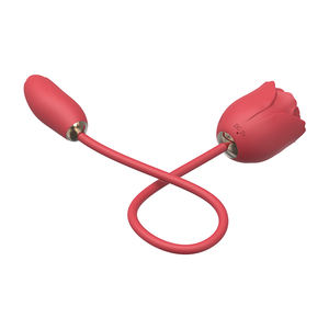 Vendita calda rosa giocattolo adulto del sesso rosa femminile con Dildo 2 in 1 vibratore succhiare clitorideo personale - Product Image 3