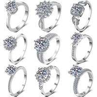 Bague de Fiançailles Classique en Argent Sterling 925 avec Moissanite 2 Carats, Fabrication en Gros par le Fabricant, Bijoux de Qualité Supérieure