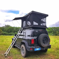 Tente de toit rigide 4x4 pour camping, ouverture verticale, largeur 145 cm, légère