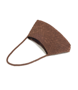 New arrival Woven Faux Suede Shoulder Bag High-end Original Women Luxury <b>Handbag</b> PU Leather Custom Logo - Product Image 2