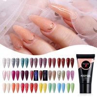 MissGel Poligel Scintillant Acrygel Fournitures pour Ongles en Gros Marque Privée Couleurs Pailletées Extension d'Ongles UV Poly Gel Acrylique