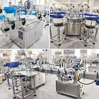 Machine de remplissage et de bouchage automatique pour flacons de vernis à ongles, parfums, huiles essentielles et cosmétiques, mini et compacte