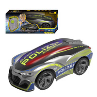 Voiture RC personnalisée 2,4 GHz 4 canaux à changement de voix, fonction d'envoi vocal à une touche, jouet acrobatique pour enfants, son et lumières intérieurs/extérieurs, cadeau
