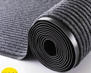 Vente en gros de tapis de porte intérieure et extérieure en PVC bon marché Tapis de sol antidérapants Dépoussiérage à rayures Tapis lavables pour la maison - Product Image 4