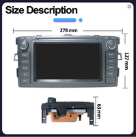 Radio para Auto para Auris Corolla 2006-2012, Navegación GPS, CarPlay Inalámbrico, Android Auto, Reproductor Multimedia DSP, Panel de Control, 1 Año de Garantía