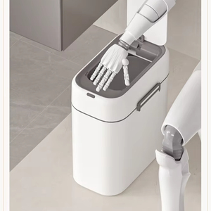 9L văn phòng tự động nhựa cảm biến chất thải Thùng thông minh ưa thích phòng tắm thùng rác có thể có nắp đậy - Product Image 2