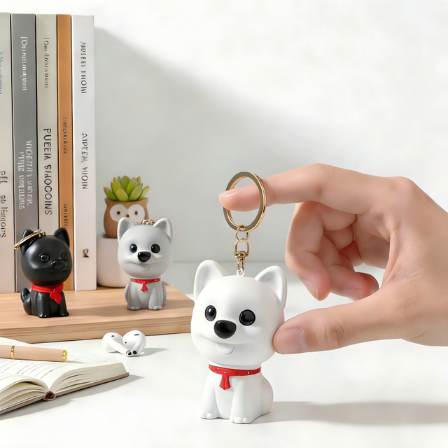 Puppy Keychain Voice Recorder Noise Cancelling Voice Activated Digital Voice Recorder