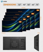 Écran tactile LCD de haute qualité à prix compétitif, affichage numérique publicitaire, écran complet de 55 pouces