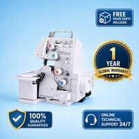 Mini machine à coudre surjeteuse domestique - Surjeteuse électrique portable multi-fils pour la maison et les débutants