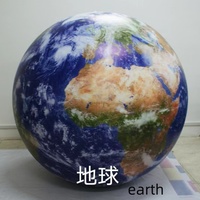 Globe gonflable du système solaire Saturne, neuf planètes, ballon planète Terre avec LED