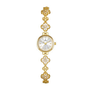 <span class=keywords><strong>Orologio</strong></span> Elegante da <span class=keywords><strong>Donna</strong></span> BS Brand, <span class=keywords><strong>Orologio</strong></span> da Polso al Quarzo Piccolo in Oro e <span class=keywords><strong>Argento</strong></span> con Fiore e Zirconi, Regalo per Fidanzata - Product Image 6