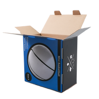 Cajas de Papel Kraft con Ventana para Fútbol y Baloncesto, Hechas con Materiales Reciclados, para Exhibición en Tiendas y Empaque de Regalos