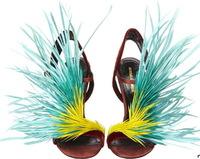 Arc-en-ciel Biot plume d'oie pour matériel de montage de mouches artisanat bricolage Costume chapellerie chapeau fascinateur accessoire de cheveux fête décor de noël
