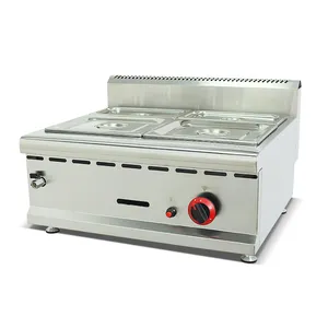 2023 New Style High Quality Stainless Steel Counter Top Gas Bain Marie For Commercial Restaurant