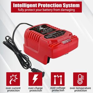 Cargador de Batería de Repuesto para Batería de Litio Milwaukee M18 de 18 V, Cargador Compacto Rápido Mini de 2 A para 48-11-1850 1860 1815 1890 XC - Product Image 2