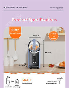 Mini sorbetière Slushie la plus populaire Machine à smoothie glacé pour boissons glacées à usage domestique commercial - Product Image 3
