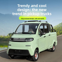 Camionnette électrique à quatre roues entièrement fermée, nouvelle énergie, avec moteur 1000W, autonomie de 101-200 km, pour le transport de passagers et de marchandises