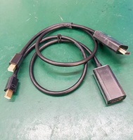 Adaptateur 4K vers HDTV compatible, câble convertisseur DP mâle-femelle avec gaine en PVC torsadée pour PC et projecteur