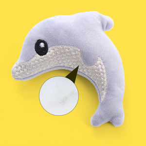 High Quality Interactive Simulated Dolphin Shape Chew Toy for Dogs and <b>Cats</b> Soft <b>Plush</b> Material Wholesale Pet Toy - Product Image 4