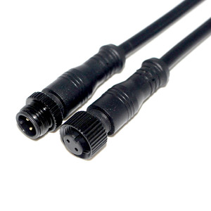 M12ขั้วต่อกันน้ำ2PIN ชายหญิงสายกันน้ำ0.15เมตร<span class=keywords><strong>2464</strong></span> 18AWG - Product Image 2