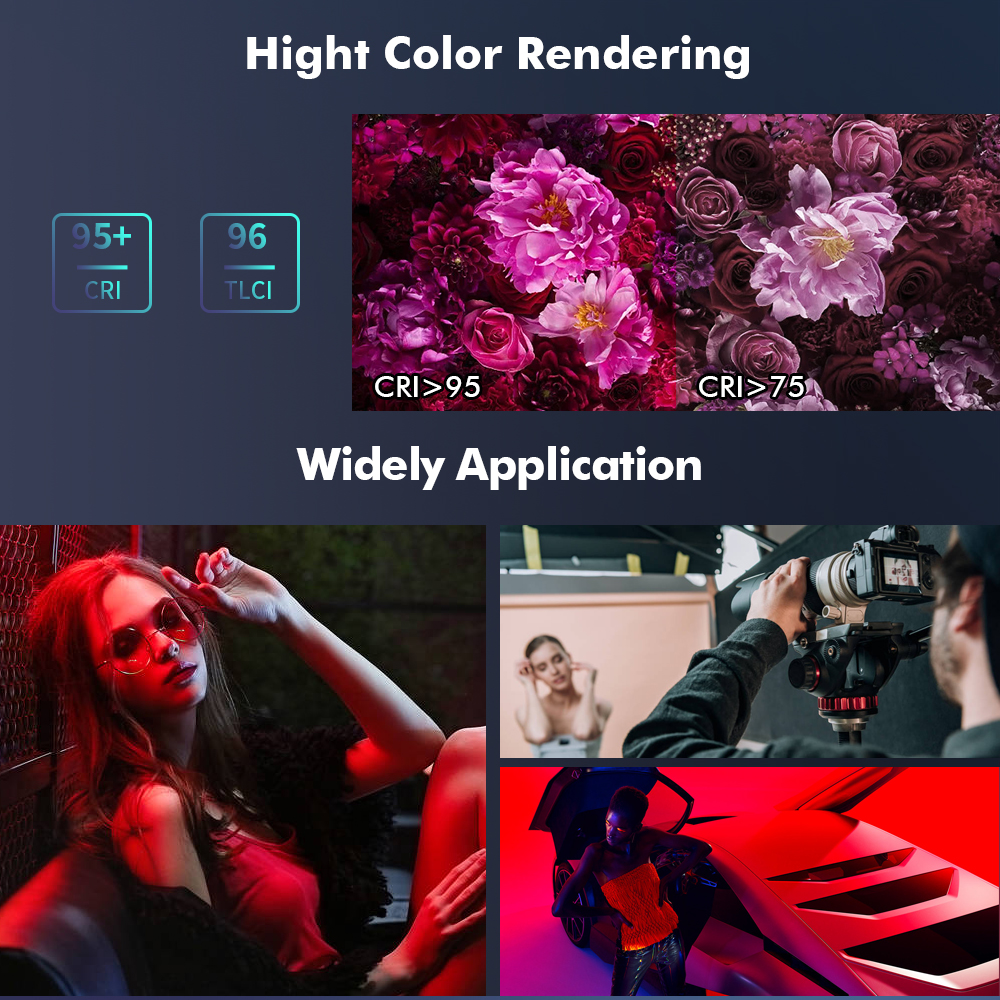 High brightness 300w led studio lights photography RGB 9990k wireless dmx control thin panel lamp DC 56V stage flashing light